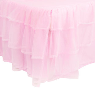 Shimmer tulle outlet crib skirt